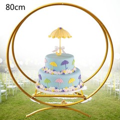 Round Metal Flower Stand Wedding Load 5kg Decoration Stand Spacious Display Area