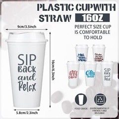 15 Pack Employee Appreciation Reusable Coffee Cup with Lids Thank You White