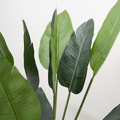 2 GREEN 3 feet Bird Paradise Potted ARTIFICIAL PLANTS Home Decor Party