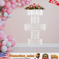 Flower Stand for Wedding, Crystal Flower Stand 5-Tier