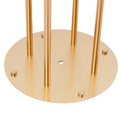 5 Tier Round Flower Stand 49.2in Metal Pedestal Stands Wedding Flower Stand