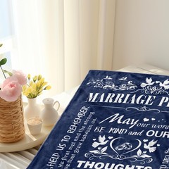 Qzxyni Marriage Prayer, Wedding Gifts for 50″ x 60″, Prayer