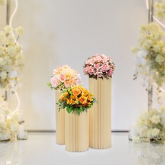 Cardboard Flower Stand Set of 3, Sturdy and Durable with High Load-Bearing