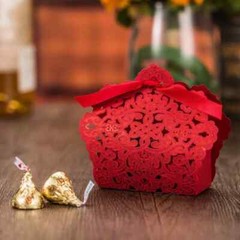 2025 New 10/50/100pcs Ivory White Red Gold Navy Blue Champange Wedding Candy Box