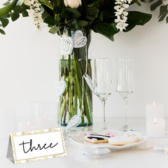 100Pcs Gold Leaf Name Place Cards for Table Setting | Placecards for Wedding Bri