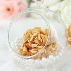 144 pcs Gold CRAFT 0.5″ wide MINI PAPER ROSES Wedding Party Flowers SALE