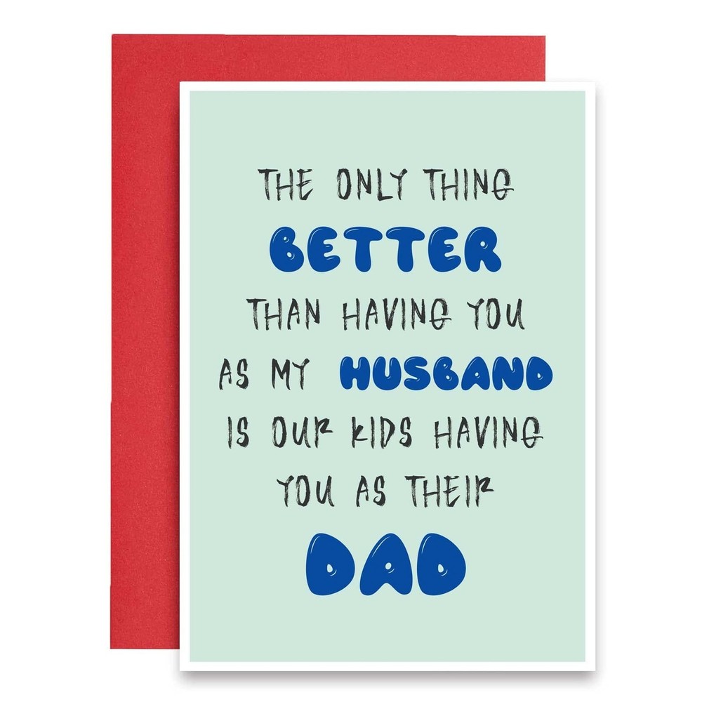 Sweet Father’s Day Card from Wife, Lovely Best Dad Father’s Day Card