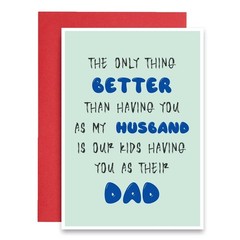 Sweet Father’s Day Card from Wife, Lovely Best Dad Father’s Day Card