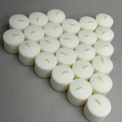 STERNO (24 Count) Votive Unscented Clean Burning Candles 1.25″x1.5″ White