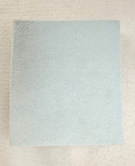 Tiny Treasure Photo Album Baby Carriage Light Blue Terry Satin Ribbon 4×6 VTG 99