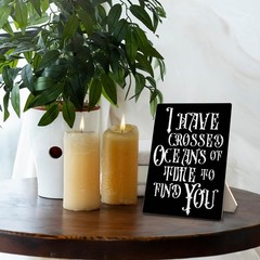 Gothic Wedding Sign, Wedding Wooden Sign Stand 5x7inch, Gothic Wedding Decor,…