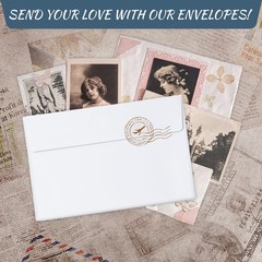 Bonfasvo A7 Invitation Envelopes, 5.25 x 7.25 X Inches, Brown