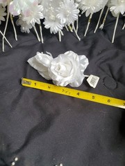 Wedding Floral Bundle Of 33 Pieces/white/Ivory/Iridescent/Picks/Stems/Flower/Lot
