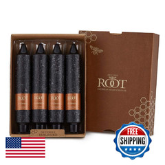 Root Candles Unscented Dinner Candles Premium Beeswax Blend Boxed Candle Set