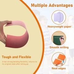 60 Sheets 5×7 Inch 10 Colors Cardstock 300gsm Heavyweight Paper for Card Making