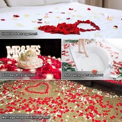 5000 × Red Artificial Fake Rose Petals Wedding Romantic Event Party Decor USA