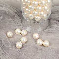 20 mm Ivory Large FAUX PEARL BEADS Wedding Party Crafts Decorations VASE FILLERS