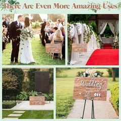 Wedding Direction Signs Kit Double Sided Elegant Plastic Arrow Signage Set New