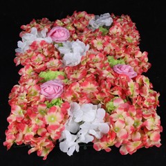 6pcs Artificial Flower Wall Panel Wedding Party Backdrop Plant Wall Decoration