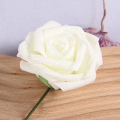 10-Pack Cream White Bridal Bouquet Flowers