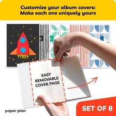 4×6 Photo Albums Set of 8 Mini Paper Plan Each Holds 36 Portrait Landscape Pictu