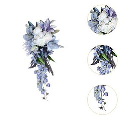 Wedding Bouquet for Bride Water Drop Shape for Party Wedding Shower Supplies