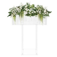 30.7inch Clear Acrylic Flower Stand for Wedding Centerpieces Table decor