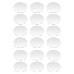 18Pcs Round Mirror Candle Plate Set Circle Mirror Trays Mirror Centerpiece NEW