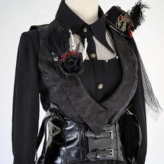 Black Wrist Corsage and Boutonniere Set Gothic Flowers Bouquet for Wedding Flowe