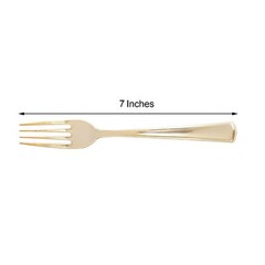 25 pk Plastic GOLD FORKS Disposable TABLEWARE Party Wedding Catering Buffet