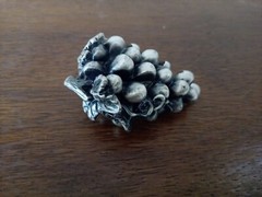 Metalla Fine Pewter Placecard Holders Grape Cluster W/Cards, (7) Wedding EUC