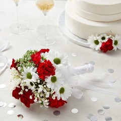 Sparkle and Bash Wedding Bouquet Holder – 3 x 7 in, White Lace & Rhinestones …
