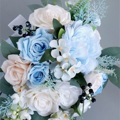 Artificial Bridal Cascading Bouquet for Wedding Ceremony and Anniversary