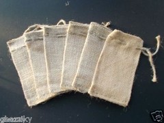 Small Burlap Bags with Natural Jute Drawstring – Sack Favor Bag – 2×3″ 3×5″ 4×6″