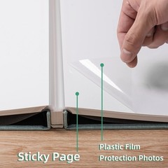 Large Photo Album Self Adhesive Scrapbook Album for 4×6 8×10 Pictures