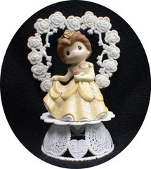 Birthday Quinceanera Bride Top Wedding Cake Topper Belle Disney Beauty and Beast
