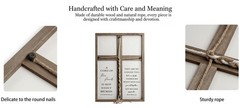 A Cord of Three Strands Wedding Ceremony Sign Elegant Trinity Braid Cross for…