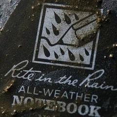 Rite In The Rain Weatherproof Top-Spiral Notebook, 4″ x 6″, Black Cover, Univ…