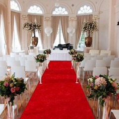FANPROMS Red Carpet Runner for Party 4FTx20FT Aisle Runner for Wedding Velvet…