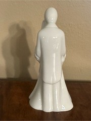 Vintage White Porcelain Bride & Groom Wedding Cake Topper Figurine Keepsake