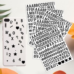 4680 Letter Stickers 30 Sheets Alphabet Stickers 0.5in Vinyl Self-Adhesive Nu…
