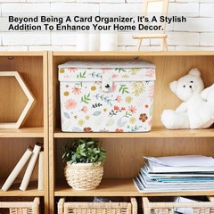 Greeting Card Organizer Storage with 12 Removable Dividers, Holds 140+ Cards,…