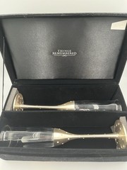 Wedding Toasting Flutes THINGS REMEMBERED Set of 2 Flutes Glamour Elegant