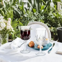 7OZ Plastic Wine Glasses, 24Pcs Reusable Drinking Cups Vintage 24 PCS Clear