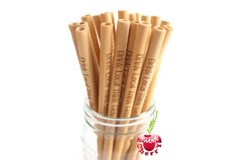 100 PERSONALIZED Bamboo Straws, Reusable straw, Wedding straws, Wedding favors