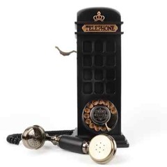 FESTRING Audio Guest Book Wedding Phone with Vintage Phone Booth Design, Record