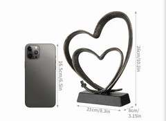 Bronze Heart Couple Gift Sziqiqi Anniversary Wedding 1st To 50th Bronze Stand