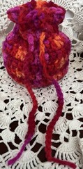 2 Crochet Drawstring Bags Wedding Party Favor Pouch Jewelry Gift Coin Dice Bags