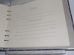 Vintage Hallmark Guest Book Album Paisley NEW in Box NOS