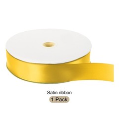 100 Yard/300ft Satin Ribbon Thick Double Sided Grosgrain Ribbon Olive Yellow
